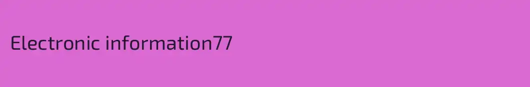 Electronic information77